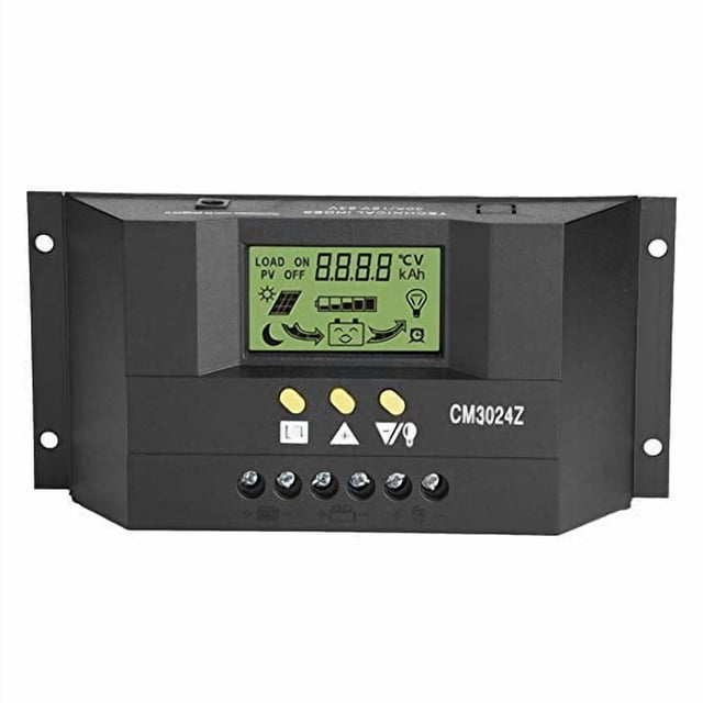 Thincol CM3024Z PWM Intelligent Solar Panel Charge Controller Regulator LCD Display 12V 24V 30A PVC