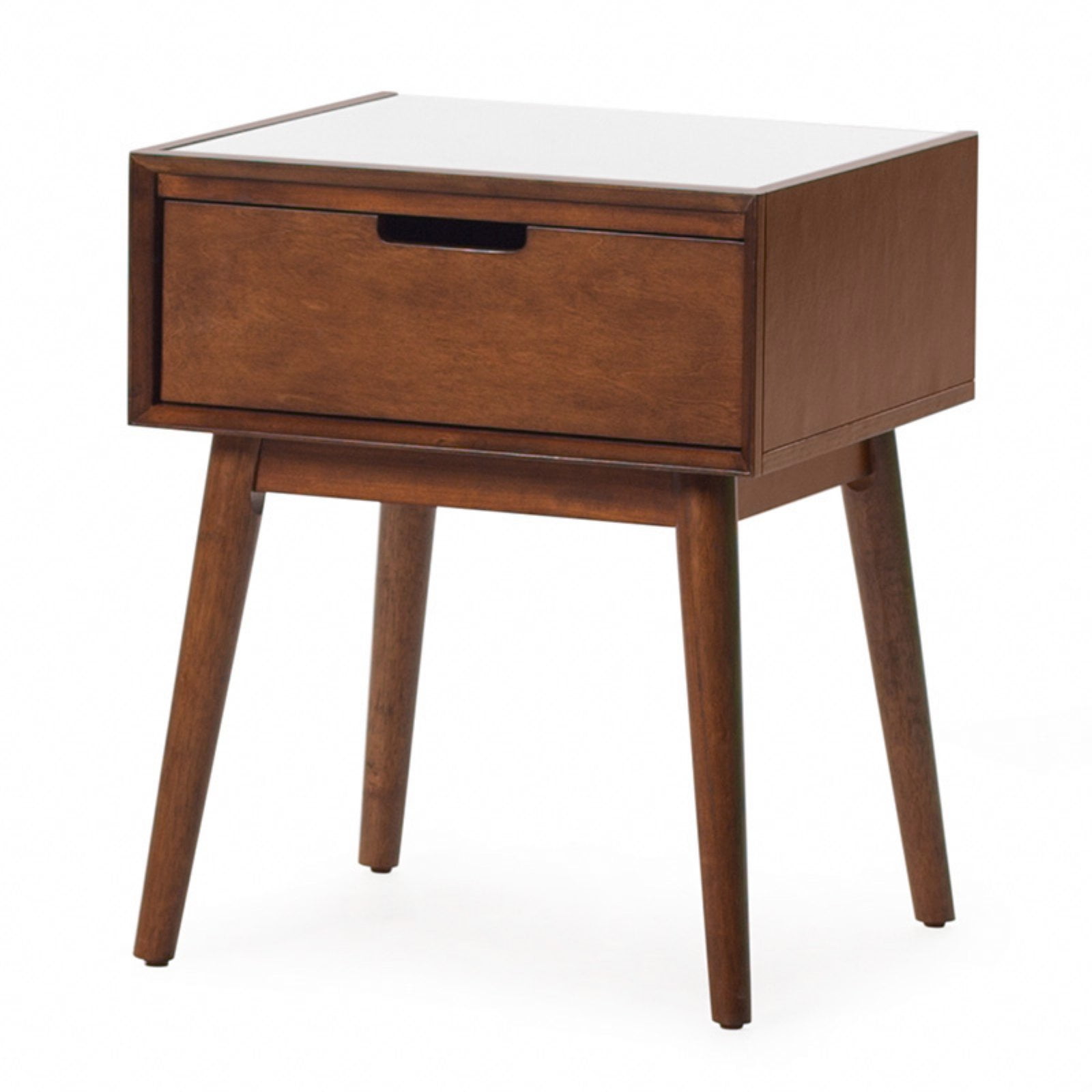 Belham Living Campbell Mid Century Modern Marble Side Table