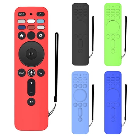 Deyuer Remote Control Cover All-inclusive Soft Silicone TV Remote Controller Protective Case for VIZIO XRT260 TV Remote