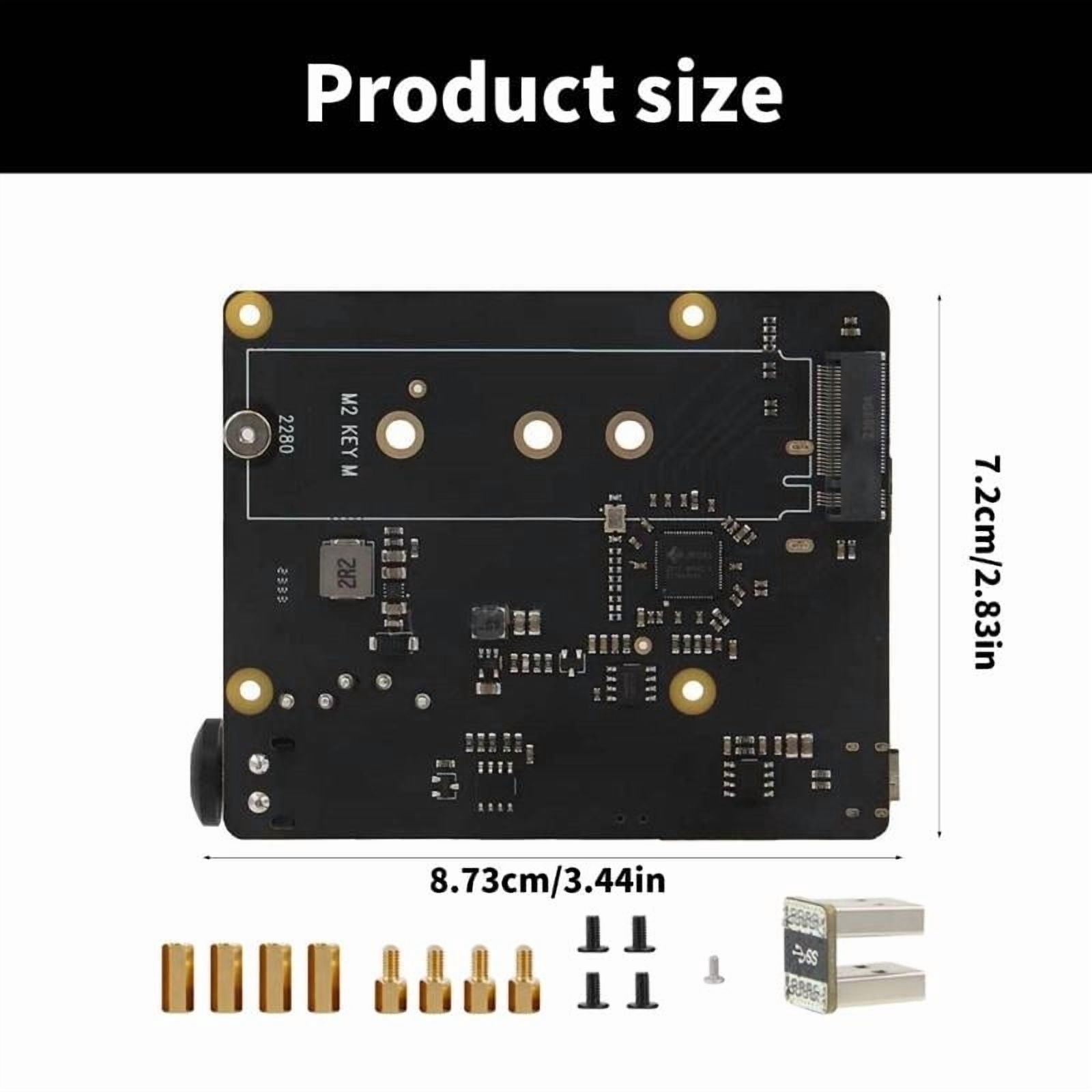 X873 USB3.0 To NVMe SSD Expansion Board With Power Button For RPi 4 NAS Solid Storage Expansion Support Boot From SSD