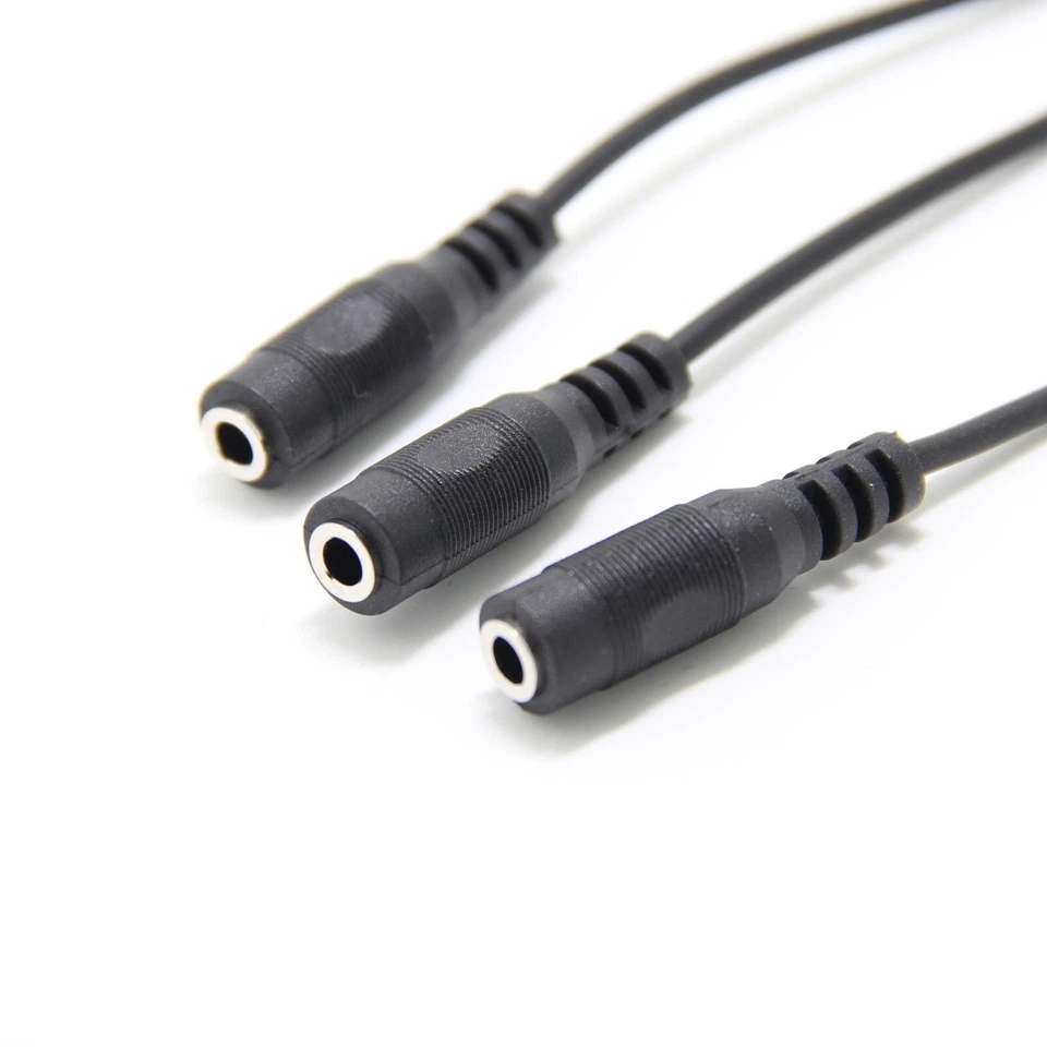 New Triple Stereo Audio Splitter Cable 3.5Mm 1X Male Trs Plug To 3X Female A/V