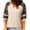Khaki womens tops summer, variant on USSUMA Leopard Print T-Shirts for Women Trendy Color Block Basic Women's Shirts and Blouses 3/4 Sleeve Women Tops Dressy Casual Summer Round Neck Plus Tunics Beach