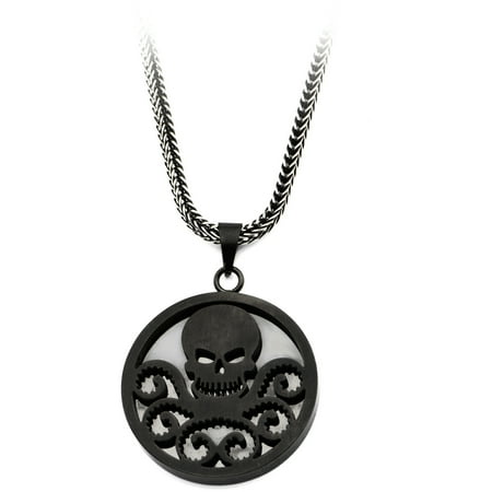 Marvel Hydra Black Steel Pendant with Chain