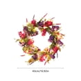thumbnail image 3 of EWASWON Artificial Purple Wreath 15 Inch, Spring Floral Wreath for Front Door, Realistic Lavender Wreath Indoor Outdoor Wall Decor for Home Garden Farmhouse, 3 of 6