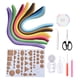 thumbnail image 1 of Kit de 14 piezas de papel para filigrana, con tiras de 6 colores, para manualidades., 1 of 14