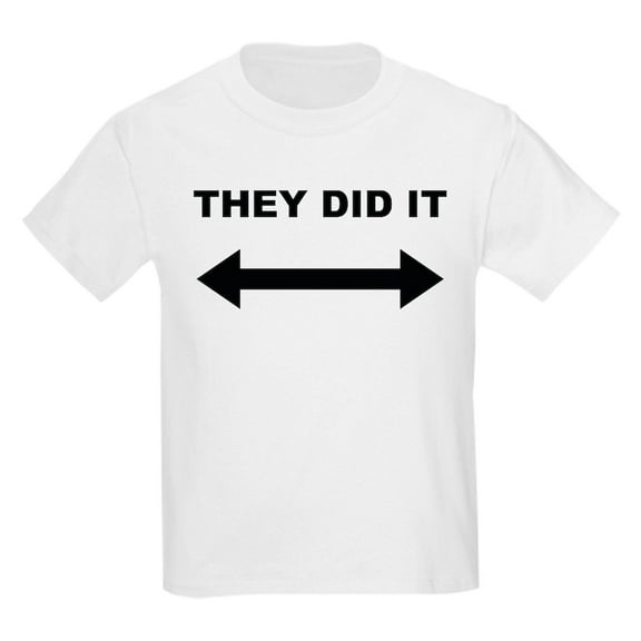CafePress - They Did It Kids Light T Shirt - Light T-Shirt Kids XS-XL