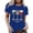 Blue, variant on HCYSFG Womens 250th Anniversary t shirt Wine Glass Print top Independence Day Crew Neck Casual Patriotic July 4th Celebration Style tee
