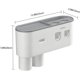 thumbnail image 1 of Soporte de pared para cepillo de dientes con doble dispensador automático de pasta de dientes (gris, 2 dispensadores de pasta de dientes, 2 tazas). Feliz Sencillez, 1 of 5