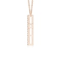thumbnail image 2 of ANGARA Natural Flat Prong-Set Diamond Cross Pendant in 14K Rose Gold for Women (Size-2.5mm| Color-H| Clarity-SI2) | April Birthstone, Anniversary, Jewelry Gift for Women | Natural Diamond Necklace, 2 of 9