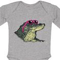 thumbnail image 4 of Inktastic Sunny Gator in Pink Sunglasses Boys or Girls Long Sleeve Baby Bodysuit, 4 of 5