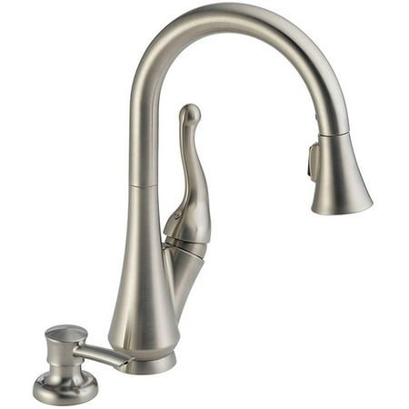Pull Out Spray Replacement Delta 16968-SSSD-DST Talbott Kitchen Faucet with Pullout Spray and Soap Dispenser, Brilliance Stainless ()