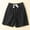 Black womens pants, variant on Wycnly Shorts for Women Womens Elastic Waist Drawstring Shorts Summer Casual Solid Loose Wide Leg Short Pants Breathable Cotton Linen Ladies Shorts with Pocket