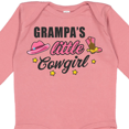 thumbnail image 4 of Inktastic Grampas Little Cowgirl with Cowgirl Hat and Boots Girls Long Sleeve Baby Bodysuit, 4 of 5