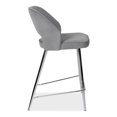 thumbnail image 4 of Topline Home Furnishings Dark Grey Counter Height Chair, 4 of 5