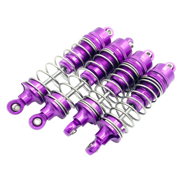 4pcs RC Amortiguador de choque para Wltoys 104001 Accesorios de Púrpura Sunnimix Amortiguador trasero delantero