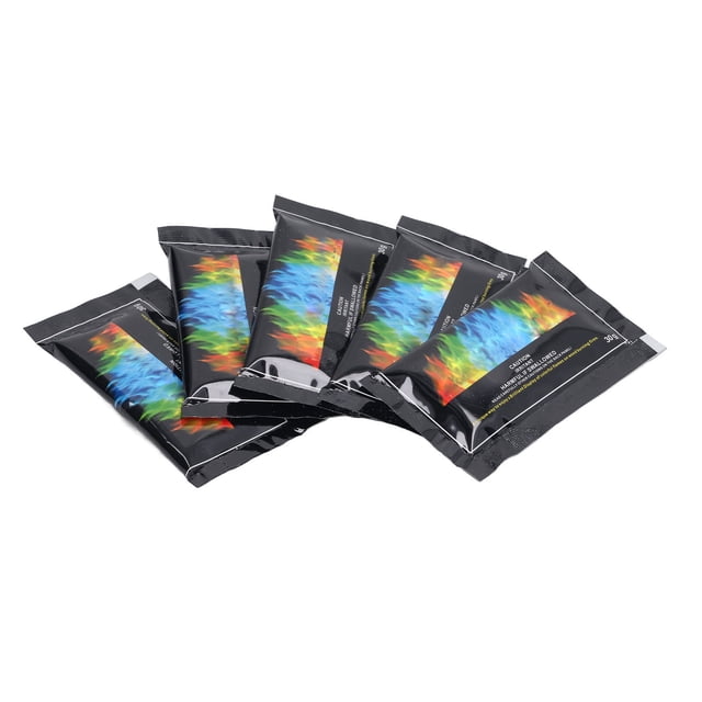 Polvo De Llama Cósmica, Paquetes De Colores De Fuego Cósmico, Paquete De 5, Fácil De Usar, Energético Para Chimenea Para Hoguera