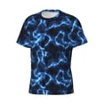 thumbnail image 3 of Rocae Blue Lightning for Men's Moisture-Wicking Crew Tee - T-Shirt for Sports, Outdoor Activities, and Casual WearX-Large, 3 of 9