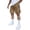 7# Bronze, variant on Mens Cargo Shorts Elastic Waist Running Hiking Bermuda Shorts Knee Length Casual Summer Pull On Shorts with Zip Pockets Bronze 2XL