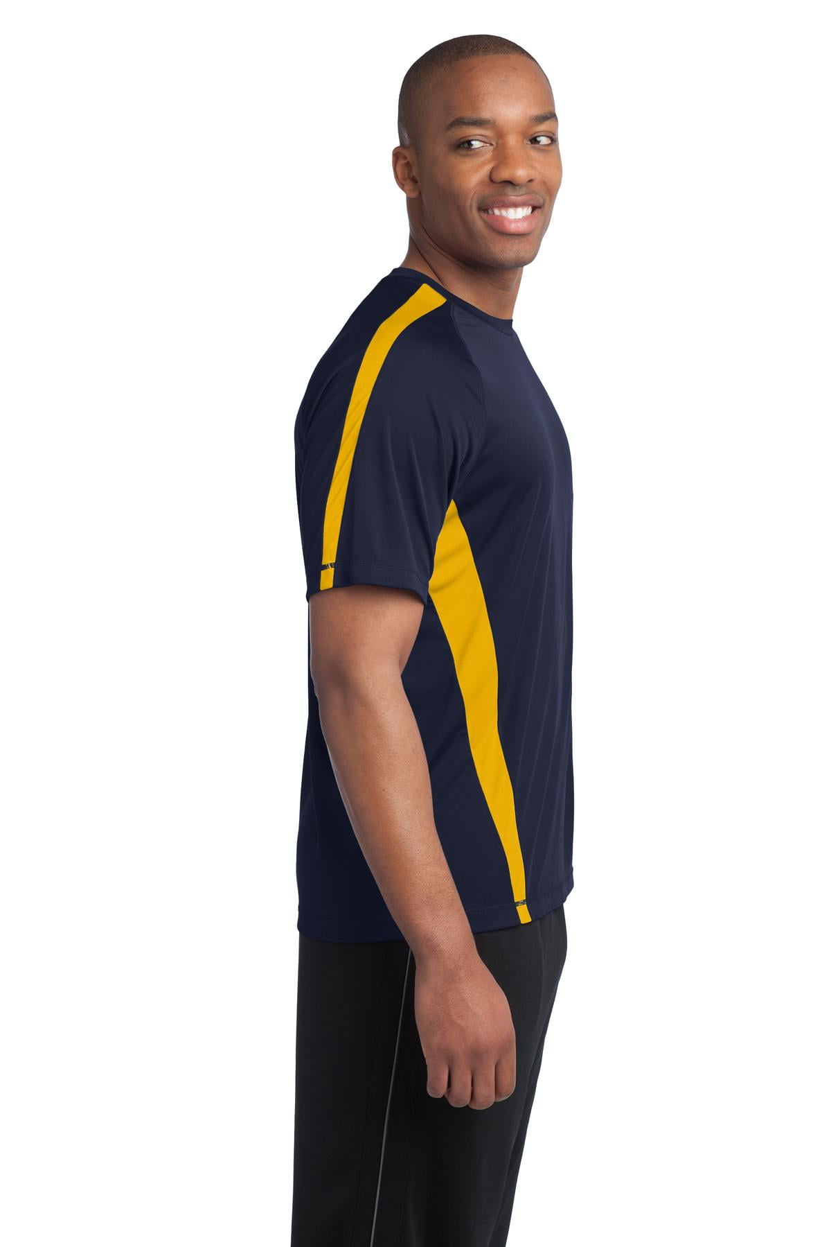  SPORT-TEK Men's Colorblock PosiCharge Competitor Tee XS True  Navy/White : Clothing, Shoes & Jewelry