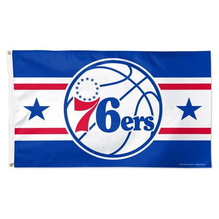 WinCraft Philadelphia 76ers 3 x 5 Horizontal Stripe Deluxe Single-Sided Flag