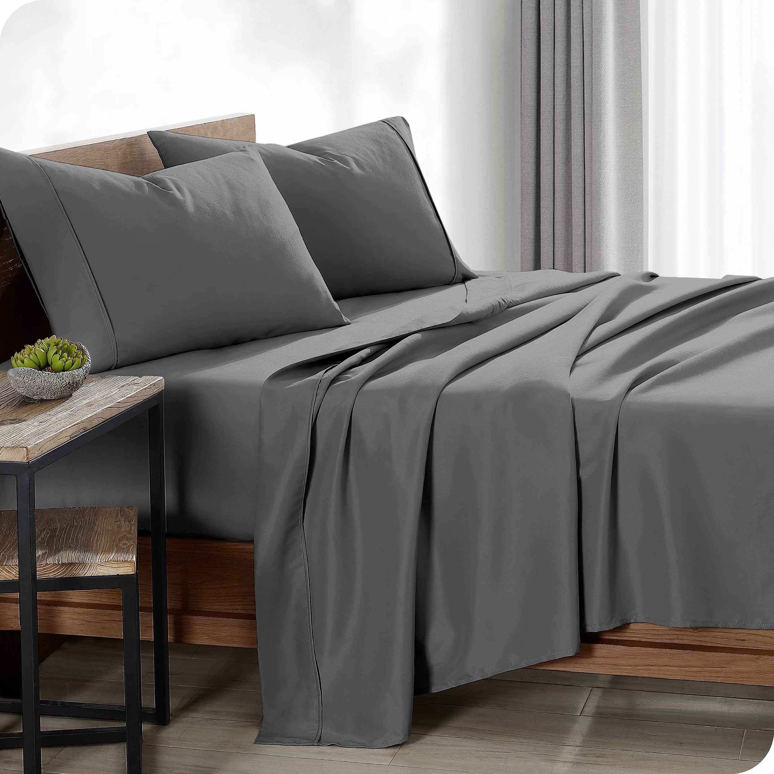 100% Organic Cotton Sateen Sheet Set 