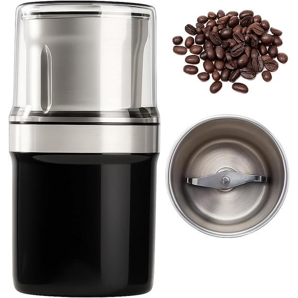 Voltix Electric Multi-Use Cup Grinder – Large Capacity Stainless Steel, Easy to Clean (US Plug,Single Cup)