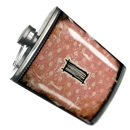 

NEONBLOND Flask - Vintage characters letter old rose
