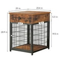 Juiluna Furniture Dog Crates, Style Wood Dog Kennel End Table with Drawer, Dog House Indoor Use