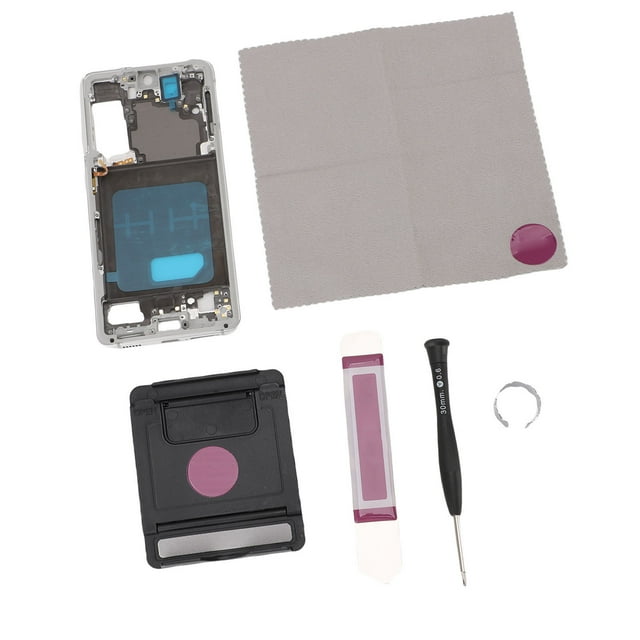 Phone Frame, Multifunctional Phone Middle Bezel Metal Effective for S21 Dark Gray,Silver,Rose Gold