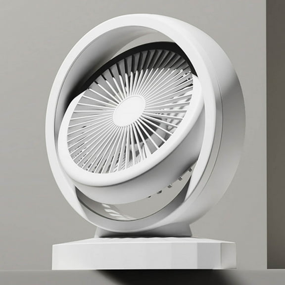 Giunmcul My Order Multifunctional Mini Charging Small Fan, Strong Wind, Small Night Light, Office Desktop, Small Dormitory, Silent Electric Fan