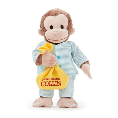 Personalized Curious George 16" Pajamas Plush Doll