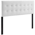 thumbnail image 1 of Modway Emily Queen Biscuit Tufted Performance Velvet Headboard, White, 1 of 2