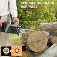 thumbnail image 4 of SUSUchens 16 Inch Cordless Cordless Chainsaw,1800w Brushless Motor Electric Chainsaw,Battery Powered Chainsaw with 2 Batteries and Dual Port Rapid Charger Included, 4 of 9