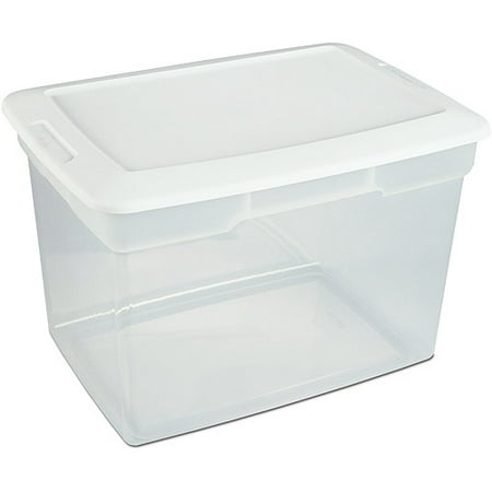 clear storage bins no lid