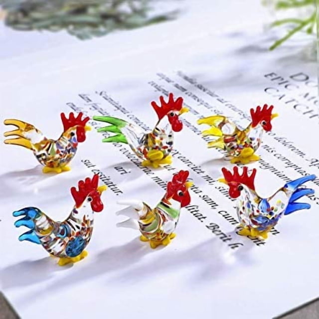 Figura artística en vidrio Crystalsuncatcher hecha a mano en miniatura
