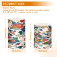 thumbnail image 6 of Yayeee Flameless Candles with Remote Flickering Battery Operated Multi Color Changing, Red Japanese Floral Pattern, 6 of 7