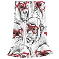 thumbnail image 2 of Sikiie Monkey Ultra-Soft Micro flannel Blanket Luxury All Seasons Warm Blanket for Bedding Sofa and Travel (4 sizes)-50"x40", 2 of 7