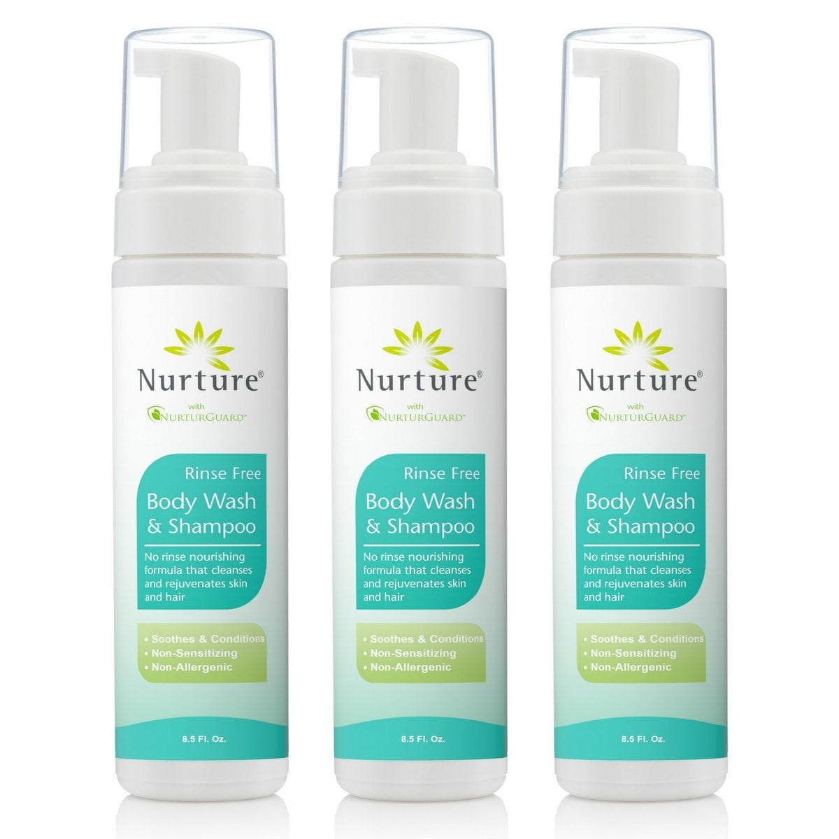 No Rinse Body Wash & Shampoo by Nurture Hospital Grade Full Hair