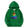 thumbnail image 3 of Sudadera con capucha para niñas y niños, sudadera de manga larga con cuello redondo y estampado de moda, jersey con bolsillo, sudadera de poliéster para niñas, 3 of 8
