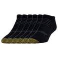thumbnail image 3 of Men's Gold Toe 3448P Cushioned Tech No Show Socks - 6 Pack (Black O/S), 3 of 11