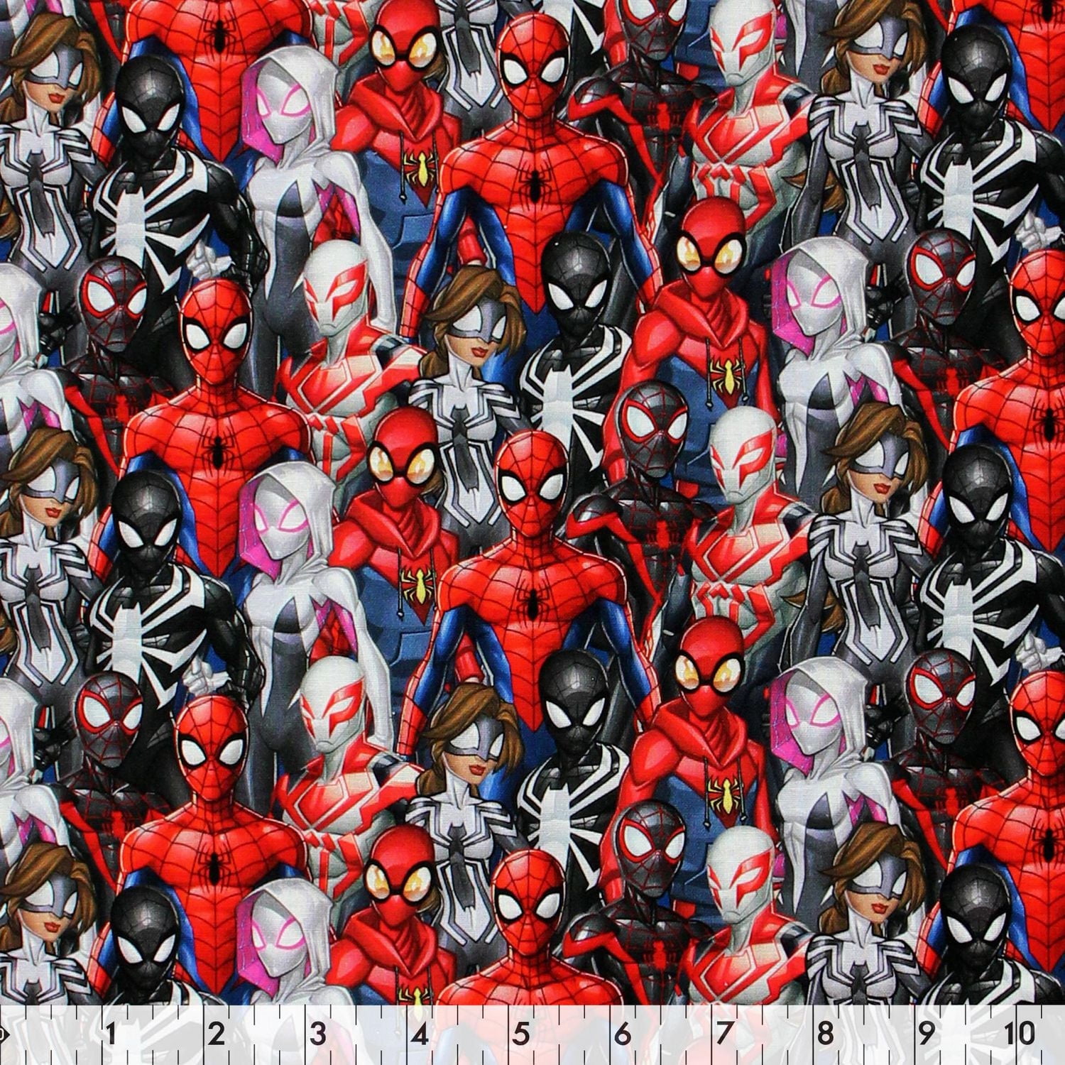 Fabric Creations Marvel Spiderman And Friends Cotton Fabric by the Metre 111 cm (44")