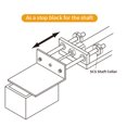 thumbnail image 3 of Shaft Collar Set, Fine Workmanship Clamping Collar 6Pcs Strong  For Steel Plant Equipment, 3 of 8