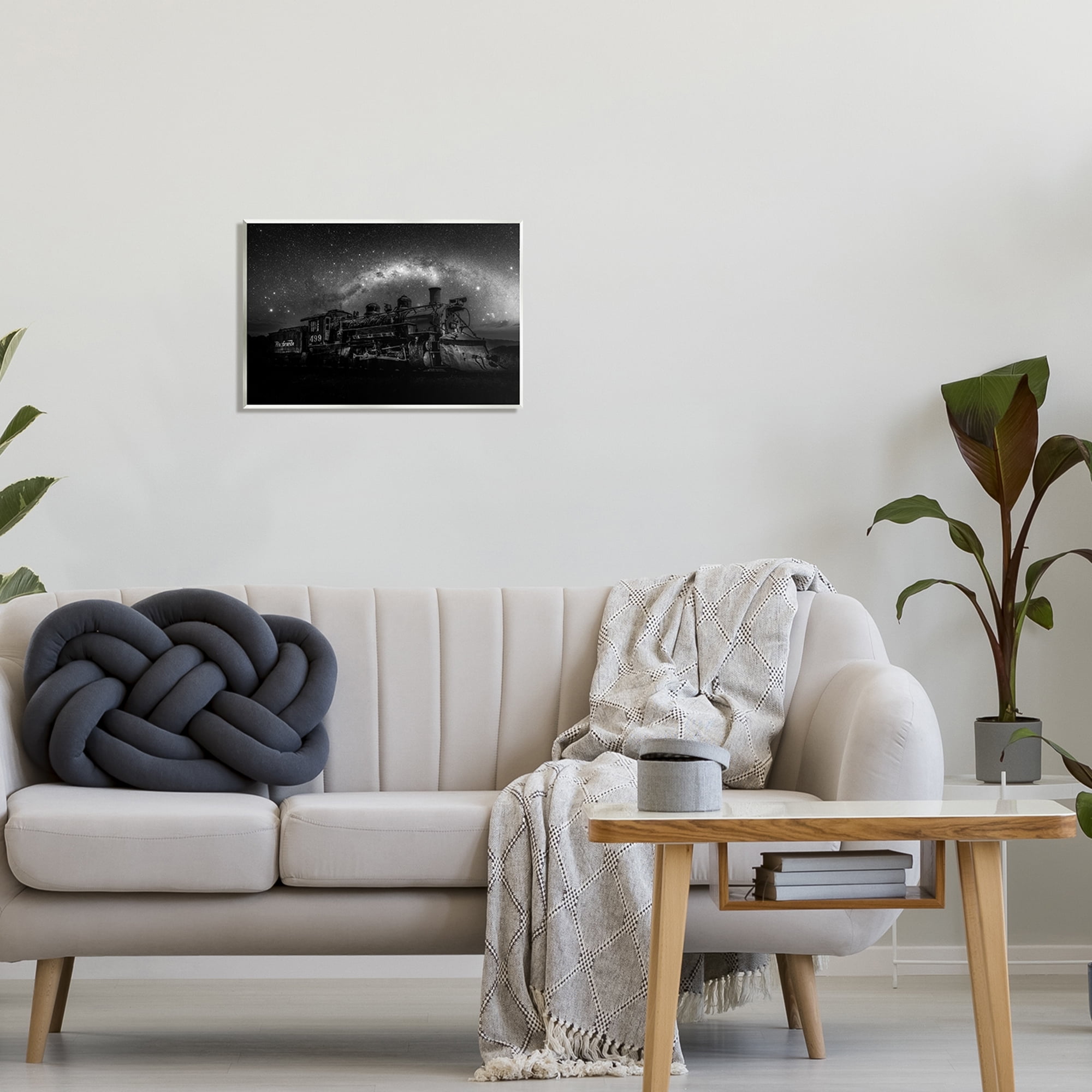 Stupell Industries Train & Night Sky Transportation Painting Unframed Art Print Wall Art, 19 x 13
