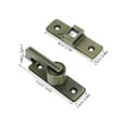 thumbnail image 2 of FOMIYES Door Lock Latch Stainless Steel Barn Door Lock Latch Sliding Door Lock Home Security Door Lock for Bathroom Garage Bedroom Cabinet Barn Olive Green, 2 of 8