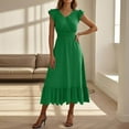 thumbnail image 4 of Njagoc3 Womens Denim - Look Maxi Dress, Short Sleeves for Summer Casual & Outdoor, 4 of 6