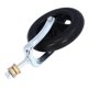 thumbnail image 2 of 6.5 Inch Wheelchair Castor PU Tire Universal Front Drive Wheel Replacement for Handcart Grocery Carts Black, 2 of 5
