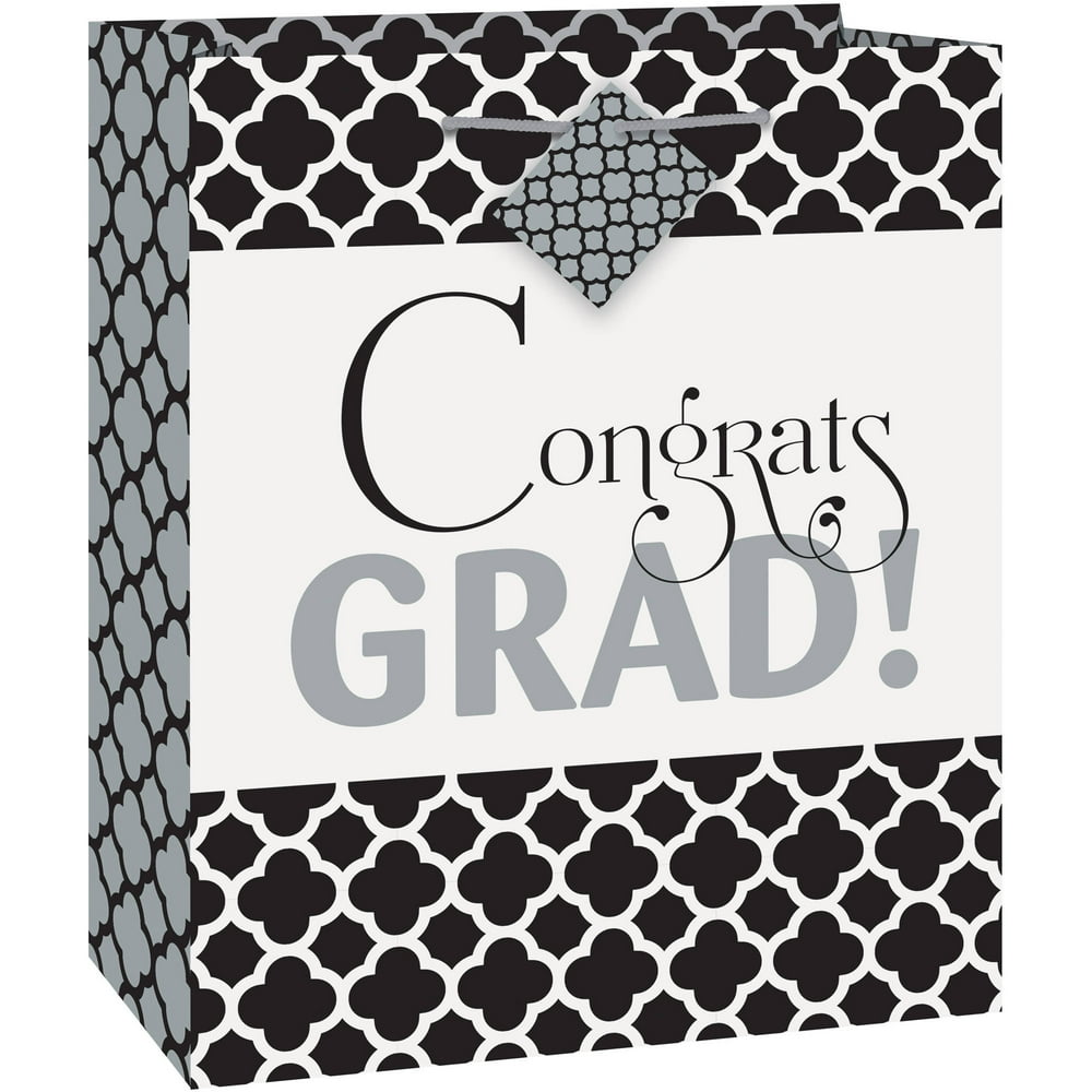 Quatrefoil Graduation Gift Bag