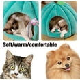 thumbnail image 4 of Pumpkin Cat Bed, Cat Beds with CatsRemovable Cushion for Indoor, Warm Cave Nest Sleeping Bed Puppy House for Cats Small Dogs (Orange, M), 4 of 6