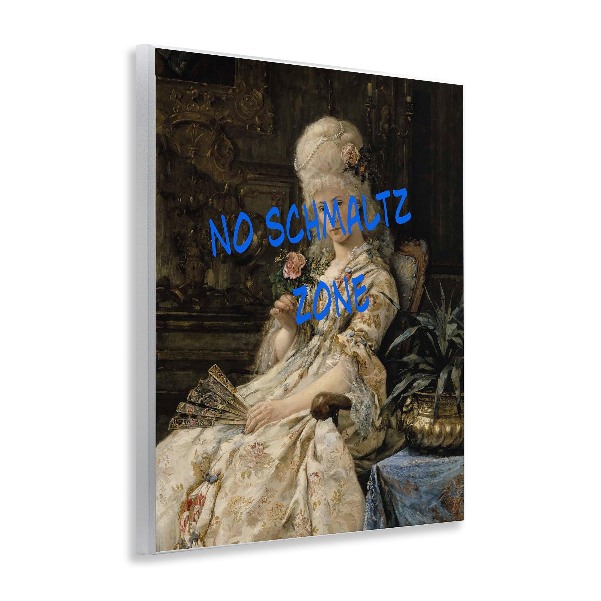 Stupell Industries Iconic No Schmaltz Zone Wall Plaque Art, design by Grotto Studios