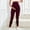 Wine, variant on Women's Maternity Leggings Pregnancy Leggings Seamless Buttery Soft Yoga Pants with Pockets Workout Full Length Leggings Running Active Yoga Pants Over Belly Bump